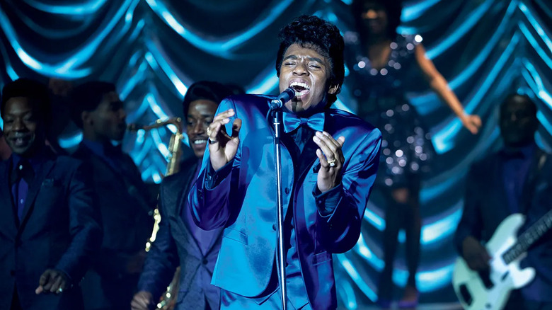 Boseman sings as James Brown