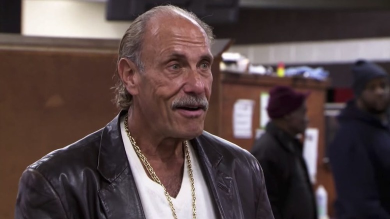 Les Gold in his shop