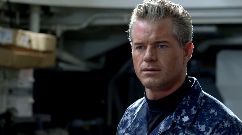 Tom Chandler looks in horror on "The Last Ship" (2014-2018)