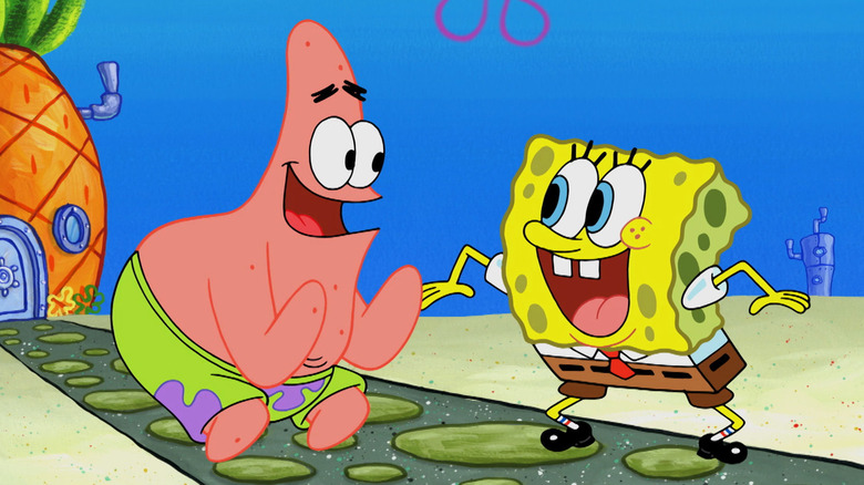 Excited Patrick and SpongeBob 