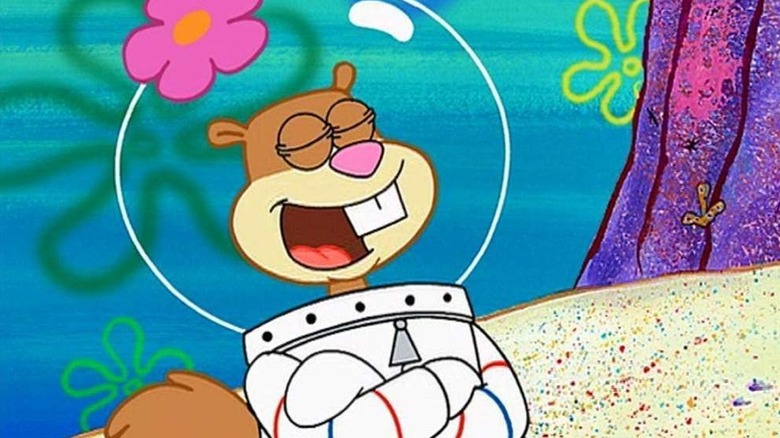 Sandy Cheeks speaking SpongeBob SquarePants