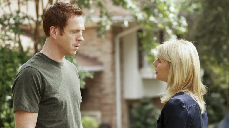 Carrie and Nicholas confront each other in "Homeland" (2011-2020)