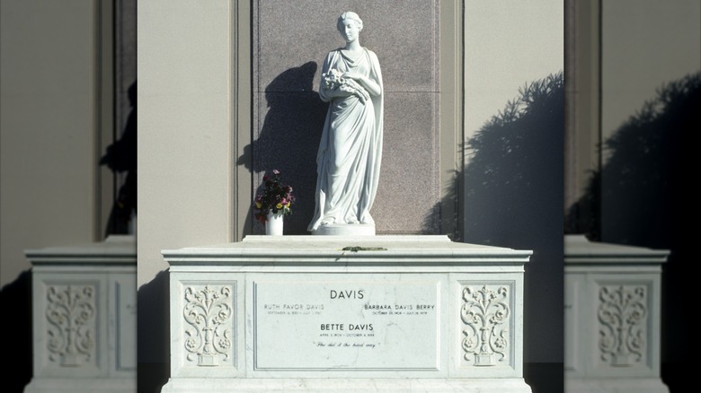 Bette Davis memorial statue