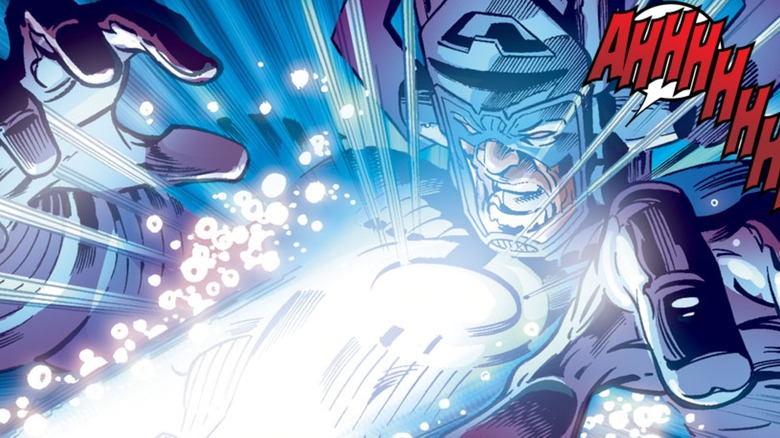 Gravity defeats Galactus in "Fantastic Four" #546