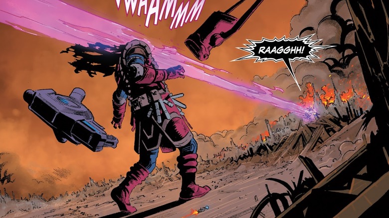 Thanos blasts off Galactus' head in "Thanos" #16