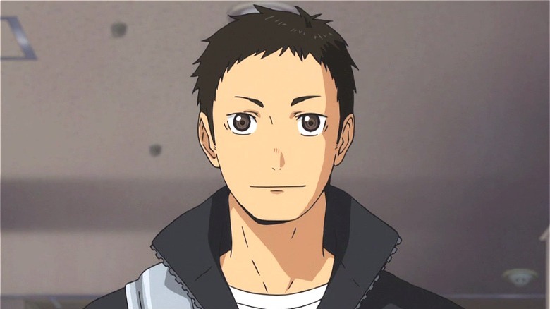 Daichi smiling wearing black jacket