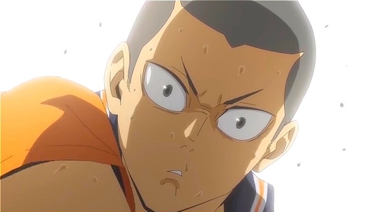 Ryūnosuke Tanaka looking sweatily shocked