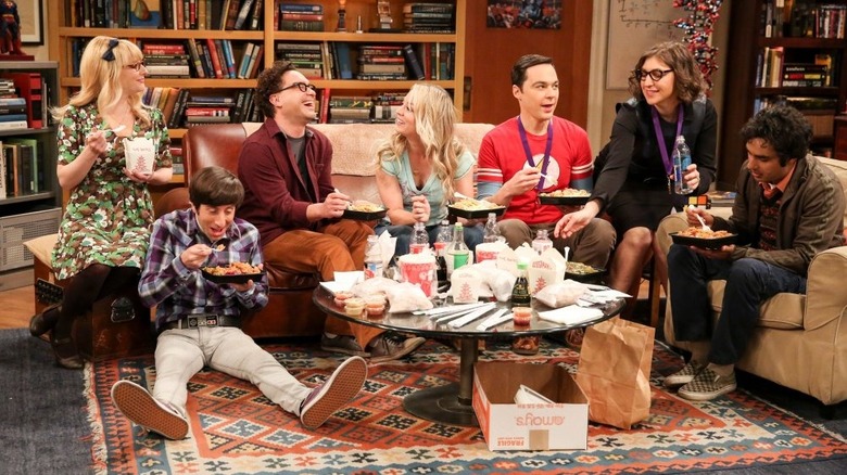 Big Bang Theory cast sitting