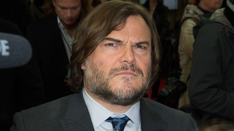 Jack Black looking suspicious