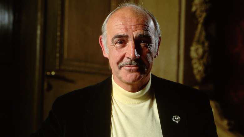 Sean Connery posing for portrait