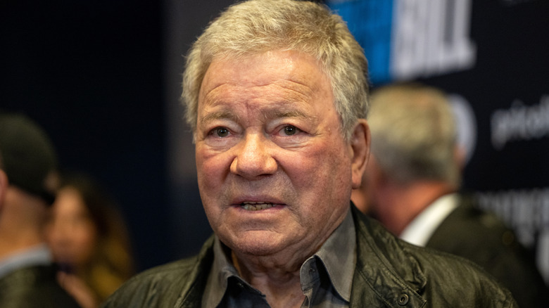 William Shatner looking worried