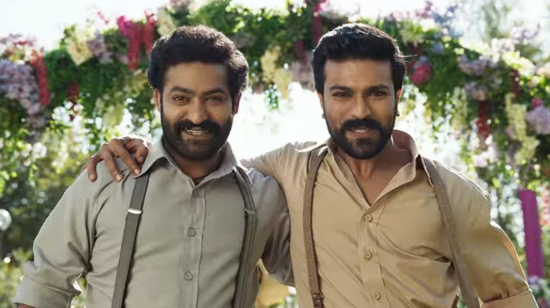 NTR and Ram Charan smiling