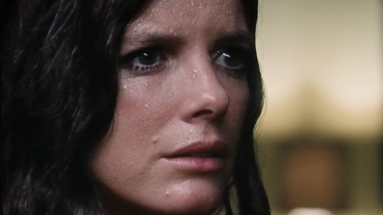 Women with wet hair close-up