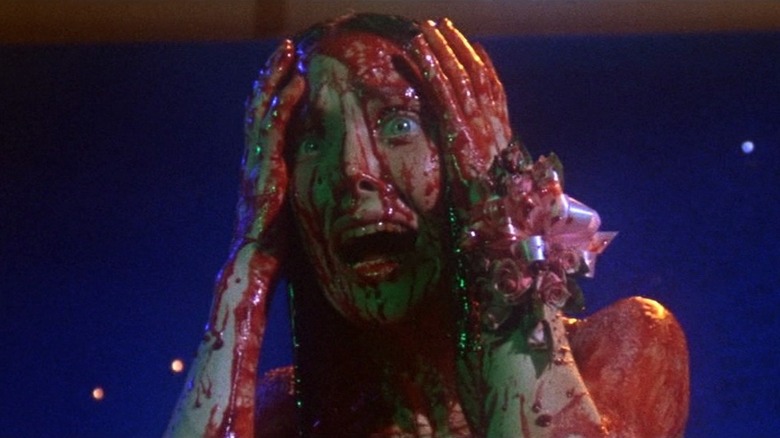 Carrie covered with blood at the prom