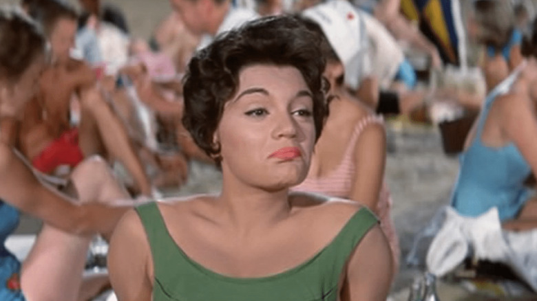 Connie Francis scowls in "Where The Boys Are"