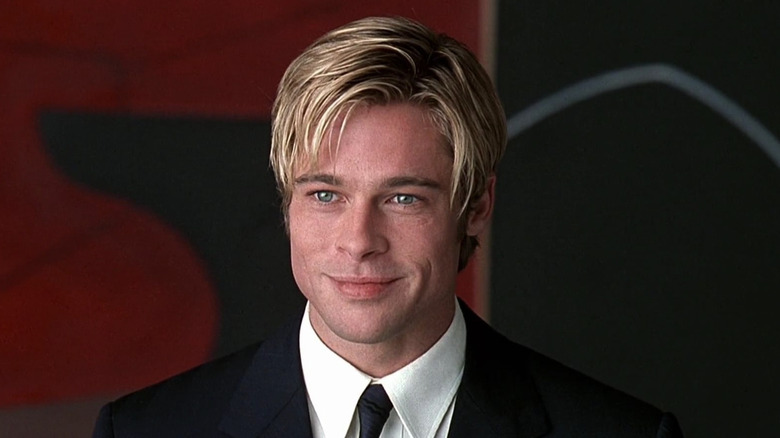 Brad Pitt smiles