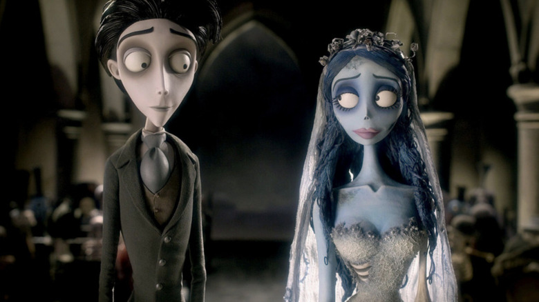 Victor and Emily at the church together in Tim Burton's Corpse Bride (2005)