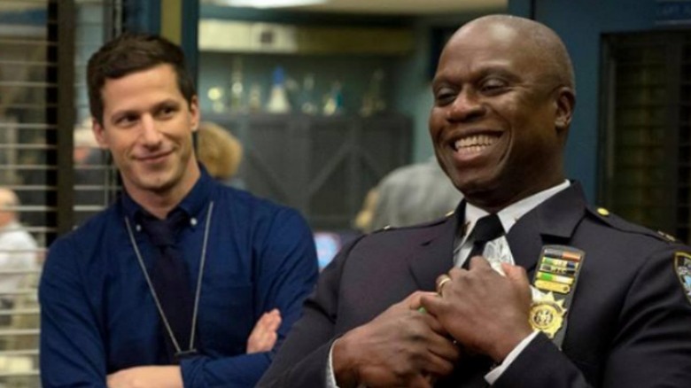 Jake and Holt laughing