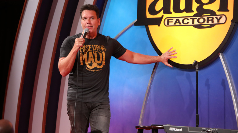 Dane Cook performing at The Laugh Factory