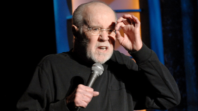 George Carlin performing stand-up