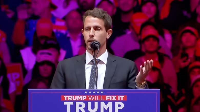 Tony Hinchcliffe speaking at Donald Trump event