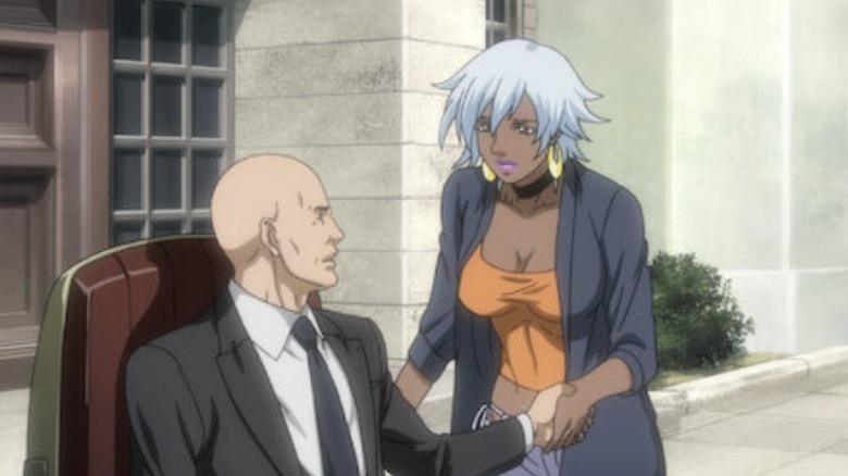 Professor X talking with Storm