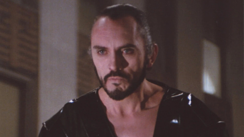 General Zod wears black while talking