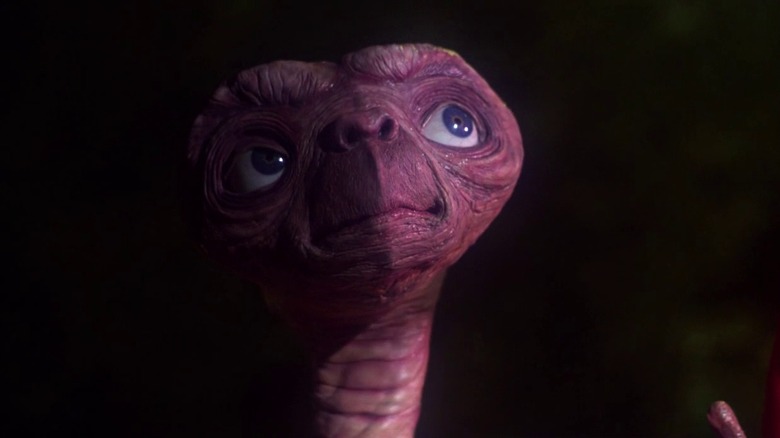 E.T. looking up