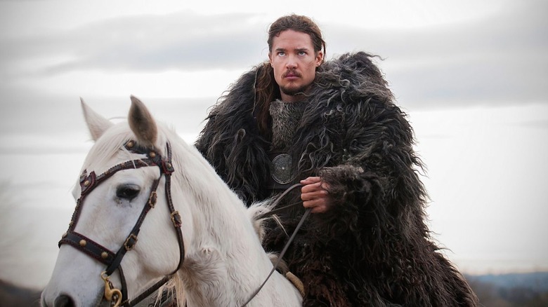 Uhtred riding a horse