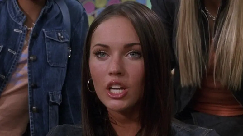 Megan Fox open-mouthed look