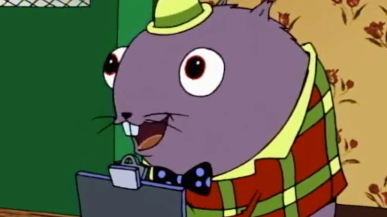 Doctor Gerbil smiles on "Courage the Cowardly Dog" (2001)