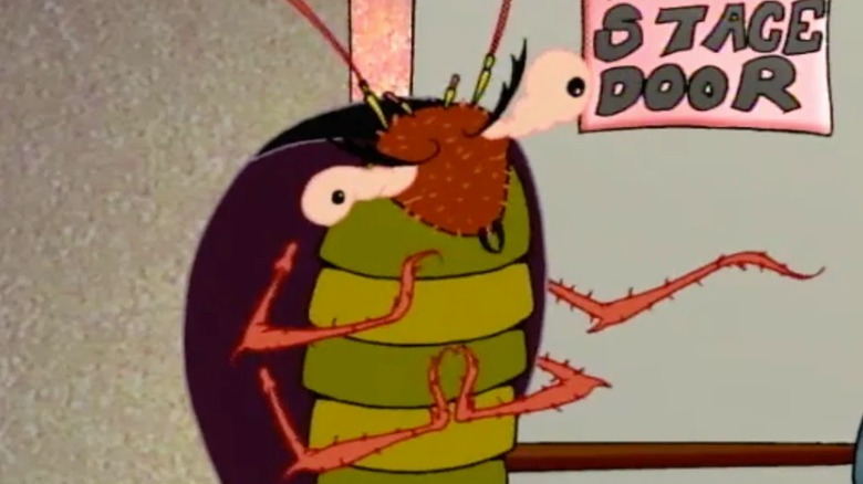 Schwick points the way inside in "Courage the Cowardly Dog" (2000)