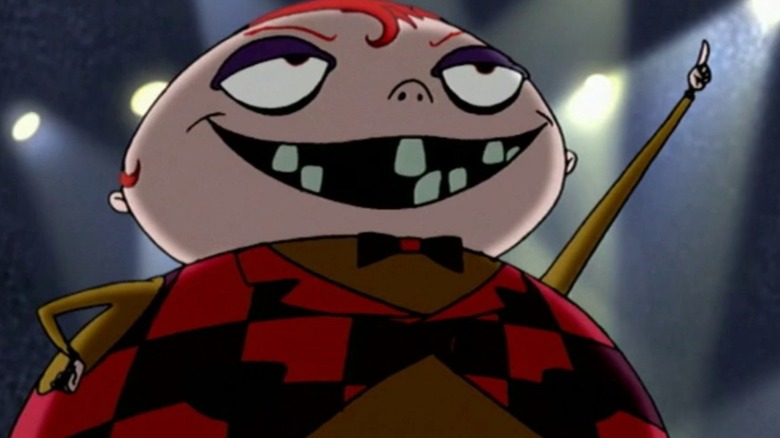 The King of Flan grins widely on "Courage the Cowardly Dog" (2002)