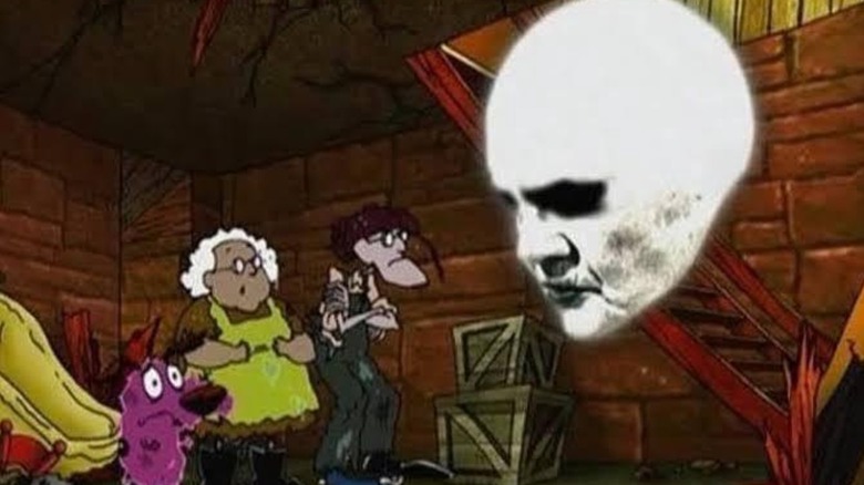 The Spirit of the Harvest Moon confronts Courage and his family (2001)