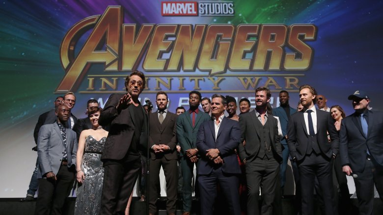 The cast of Avengers: Infinity War