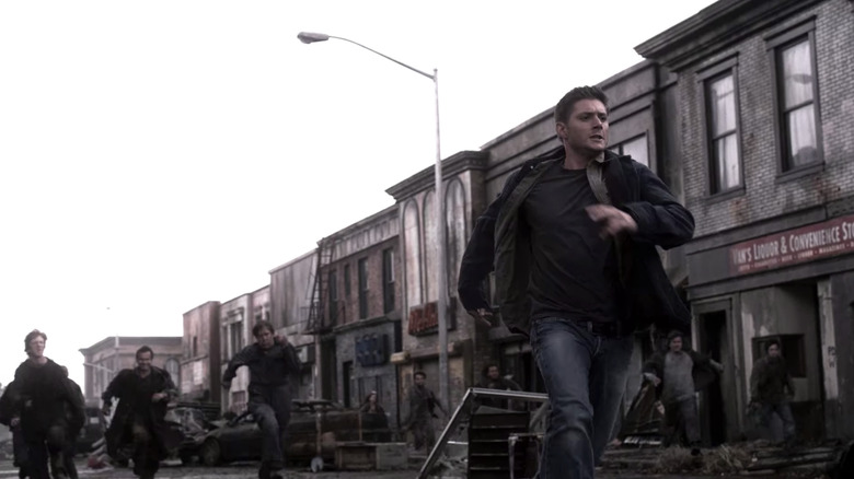 Dean runs from the infected