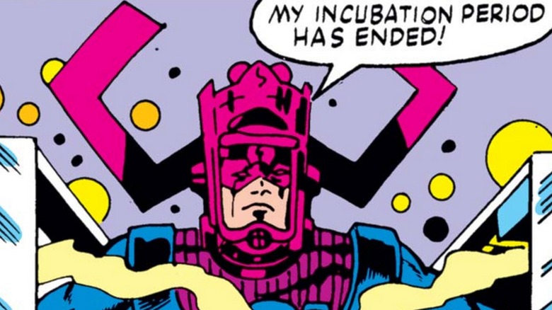 Galactus exiting his incubation pod