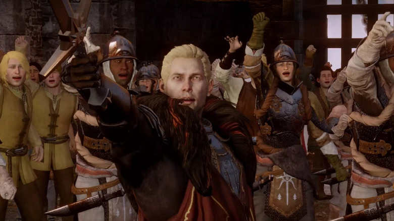 Cullen cheers with Inquisiton members