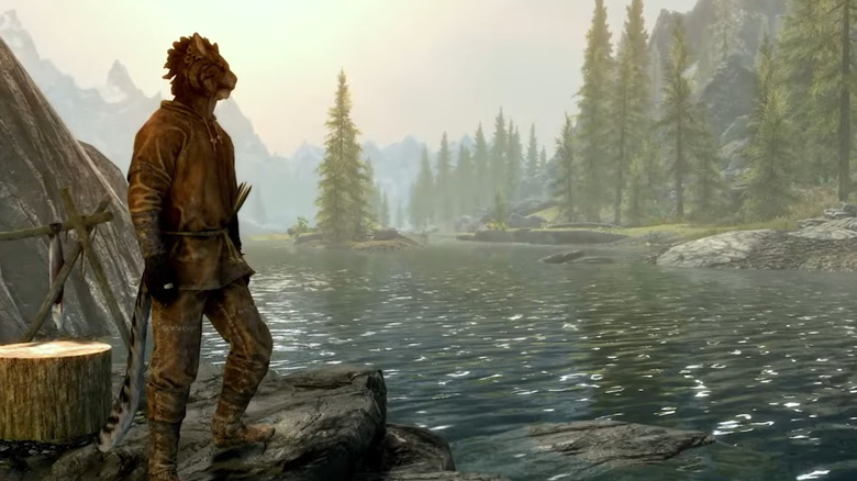 A Khajiit fisherman