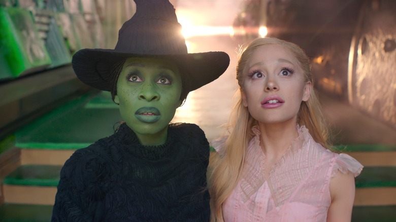 Elphaba and Galinda standing beside each other