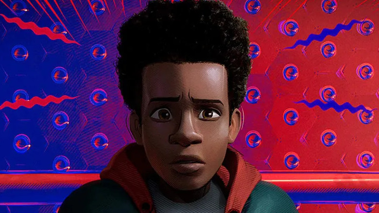 Miles listening to his spider sense