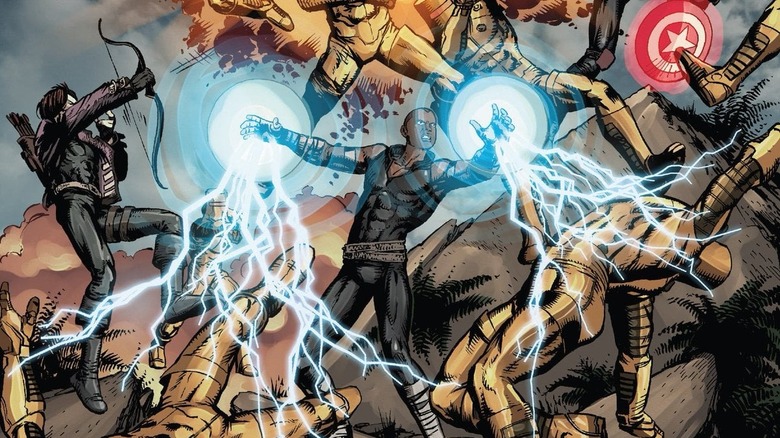 Azari using lightning in battle