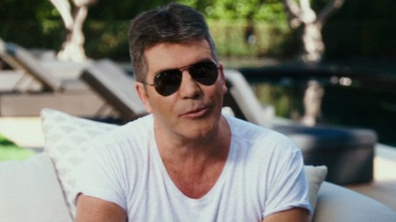 Simon Cowell wearing sunglasses