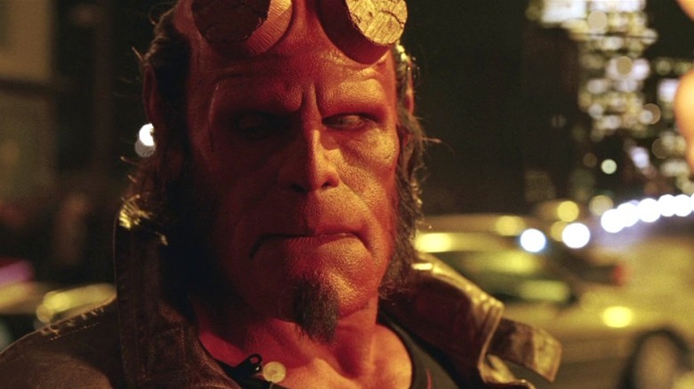 Hellboy jacket filed-off horns