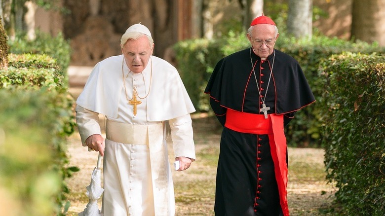 Pope Benedict and Jorge Bergoglio 