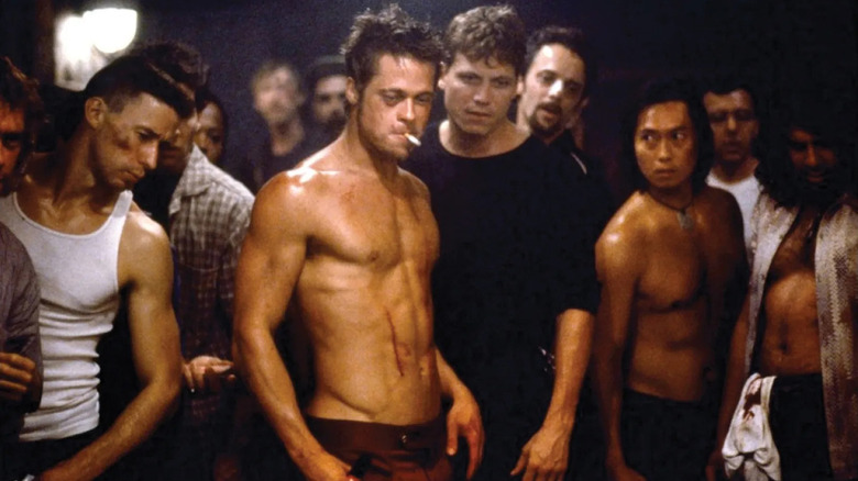 Brad Pitt as Tyler Durden in Fight Club