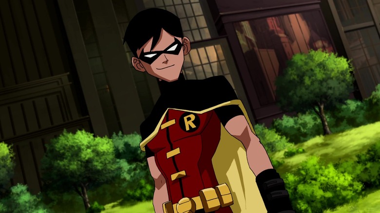 Animated Robin smirking