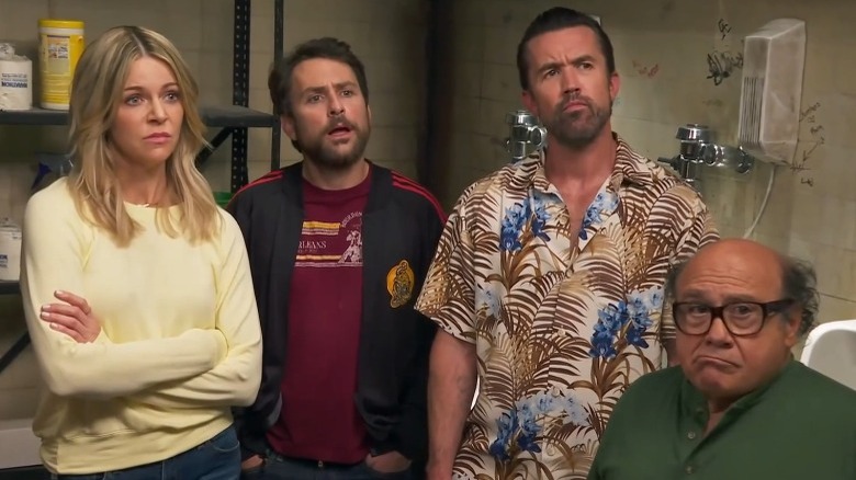 The cast of Always Sunny stands