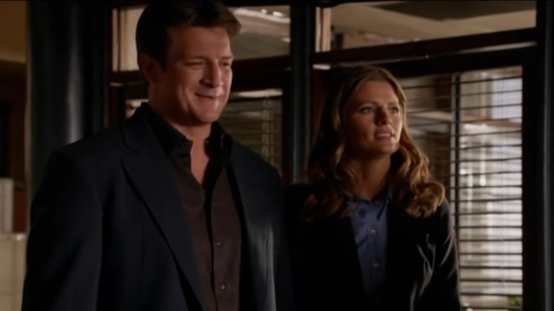 Caslte and Beckett standing together