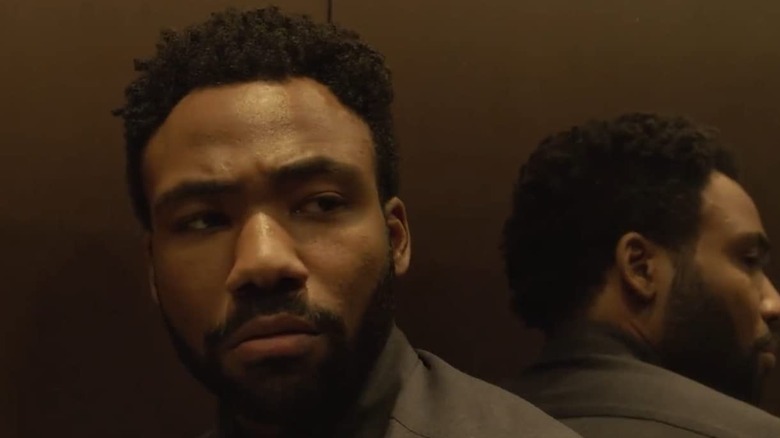 Donald Glover with reflection